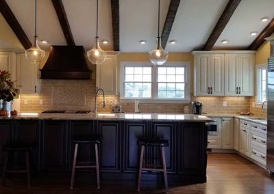 New kitchen island by Mountaineer Kitchens and Baths