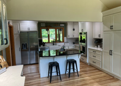 Completed kitchen remodeling project by Mountaineer Kitchens and Baths