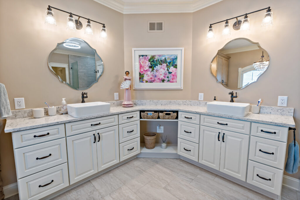 custom vanity for bathroom remodel