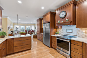 kitchen remodel with custom cabinets