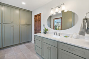 bathroom remodel custom cabinets