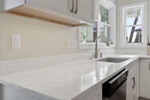 kitchen remodel with custom countertops