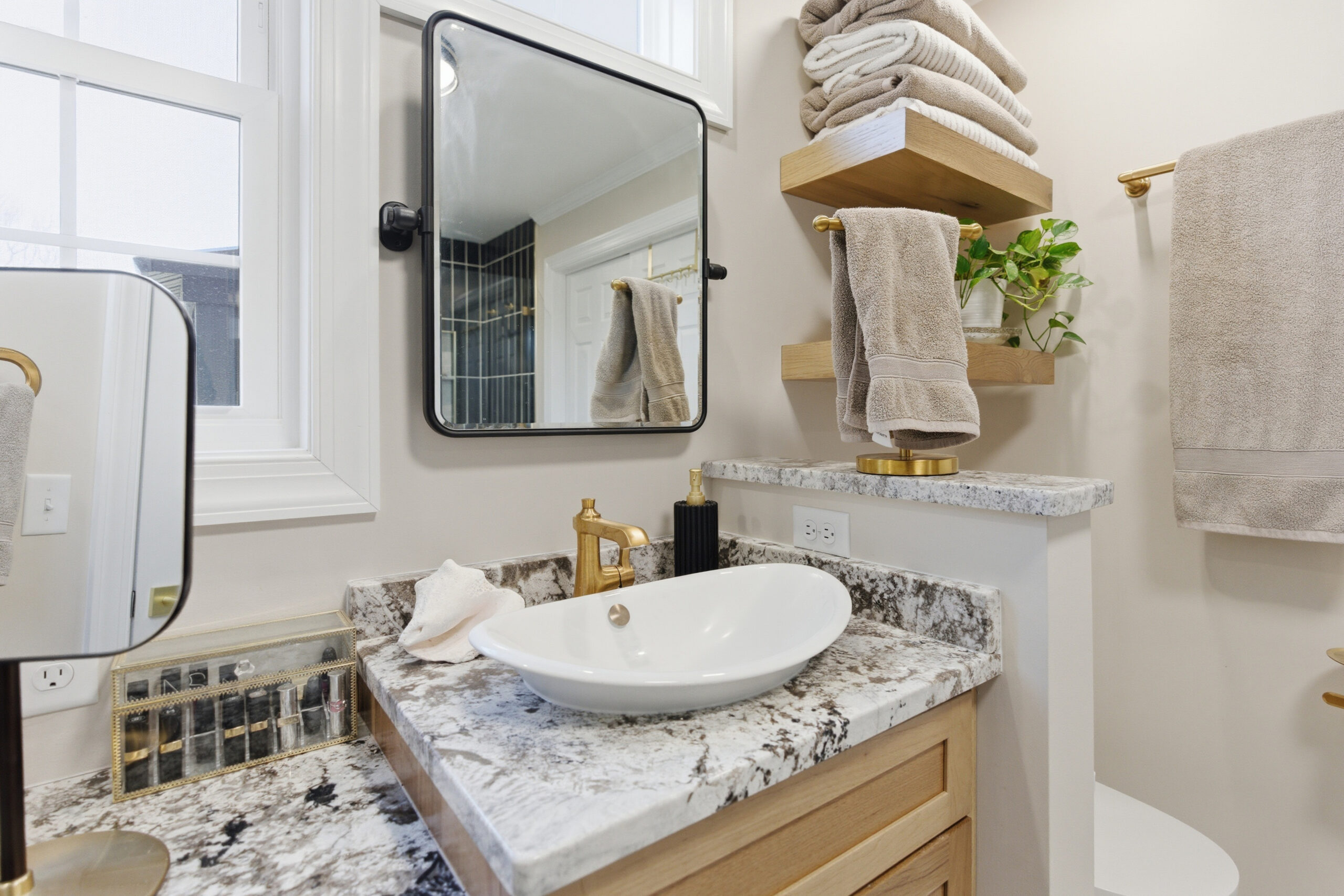 Kitchen island and seating