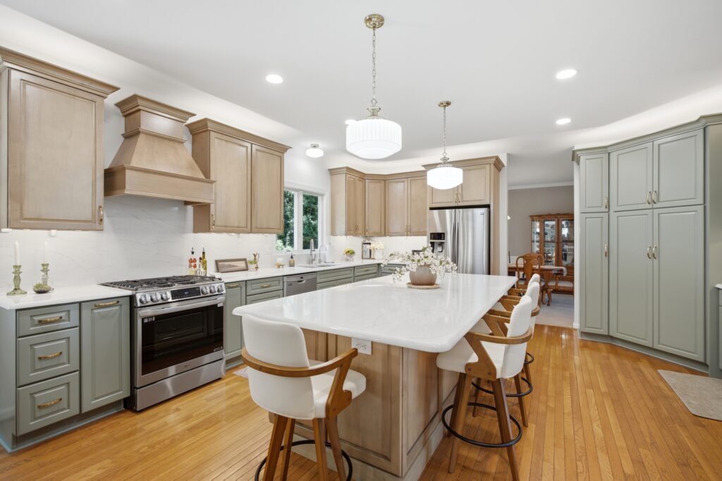 kitchen remodel with custom cabinets